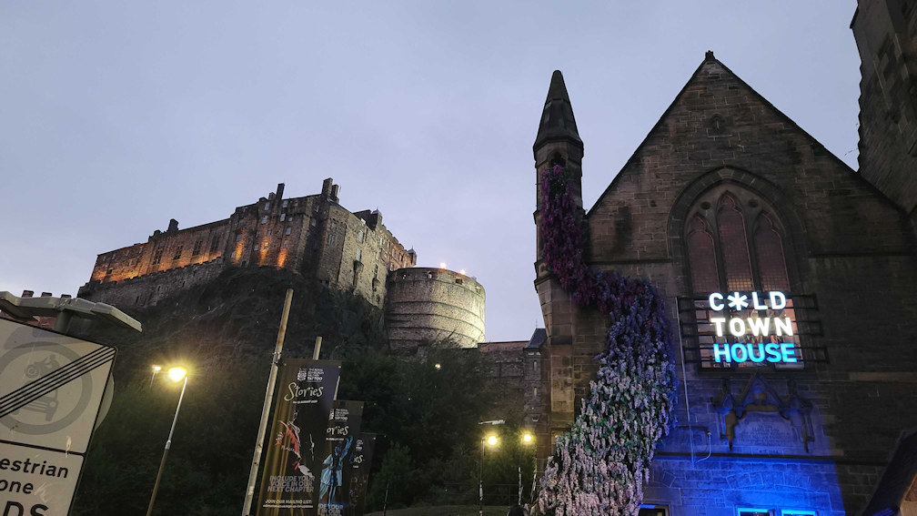 Edinburgh Castle at dusk