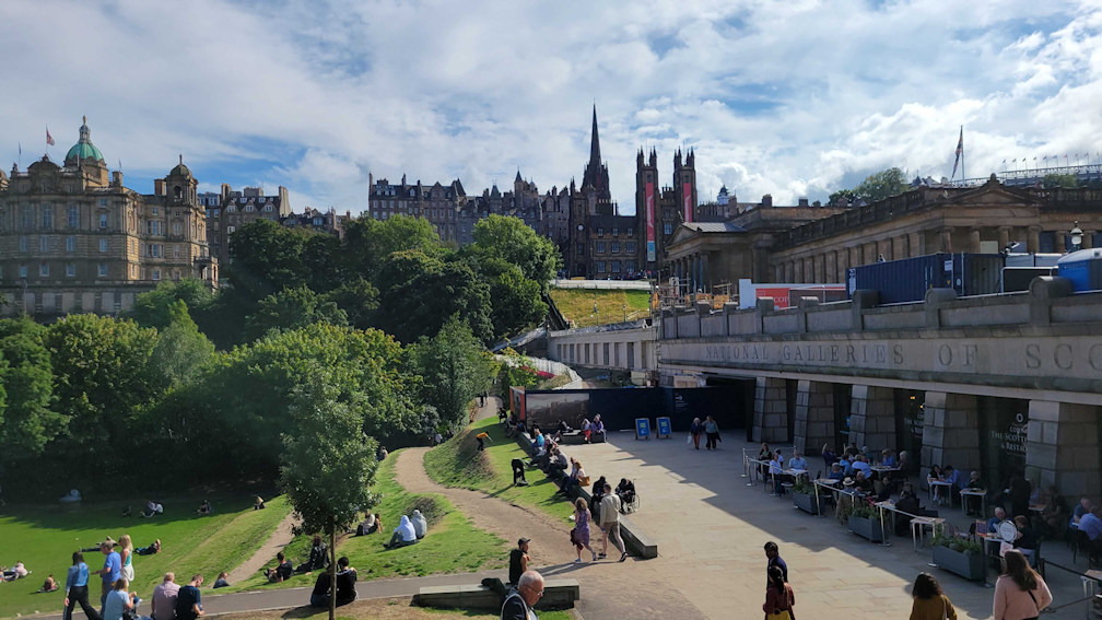 Looking back at the Old Town